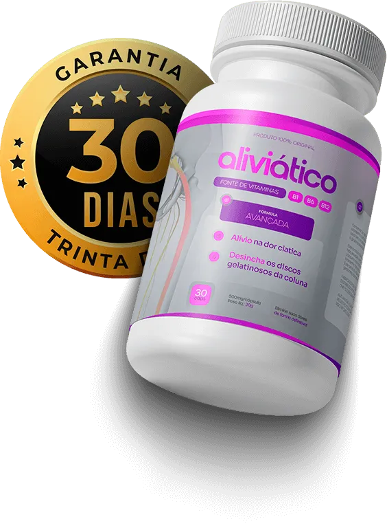 aliviatico com selo de garantia de 30 dias